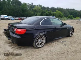 2011 BMW M3 with VIN WBSDX9C54BE584619, listed as a Copart auction lot 57599294 with 130,976 mi miles and Salvage Title. Bid and sale history available at carsss.com. Image 3.