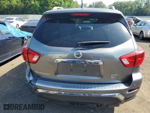 2017 Nissan Pathfinder SL with VIN 5N1DR2MM2HC603702, listed as a Copart auction lot 62452515 with 87,994 mi miles and Salvage title. Bid and sale history available at DreamBid. Image 6.