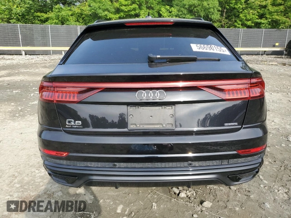 2019 Audi Q8 Prestige z VIN WA1FVAF12KD010469, wystawiony jako Copart lot #56690155 z przebiegiem 92 033 mil mil oraz Szkoda całkowita • Salvage title. Historia ofert i sprzedaży dostępna na DreamBid. Obrazek 6.