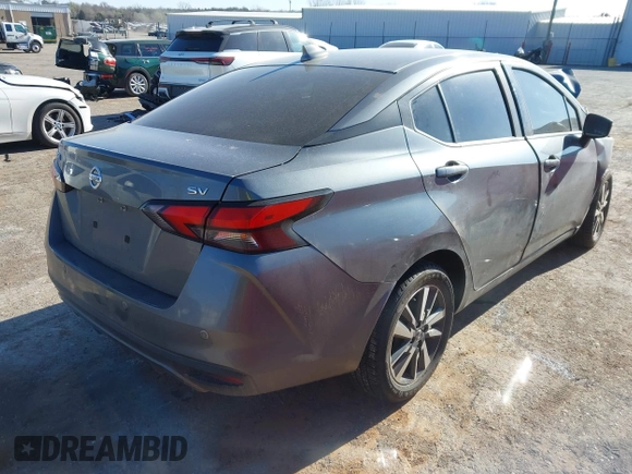 2021 Nissan Versa SV with VIN 3N1CN8EV8ML807735, listed as a IAAI auction lot 41842437 with 1 mi miles. Bid and sale history available at carsss.com. Image 4.