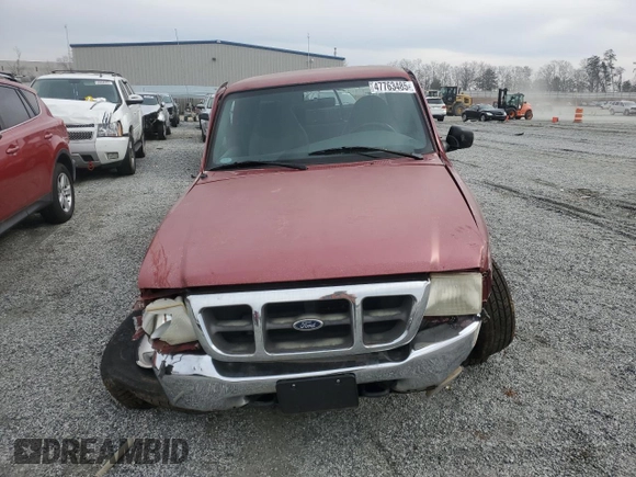 2000 Ford Ranger XL with VIN 1FTZR15V1YTB05504, listed as a Copart auction lot 47763485 with 211,756 mi miles and Salvage Title. Bid and sale history available at DreamBid. Image 5.
