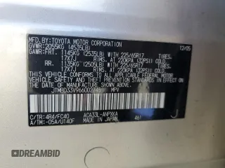 2006 Toyota RAV4 with VIN JTMBD33V966002745, listed as a Copart auction lot 53191115 with 147,213 mi miles and Clean Title. Bid and sale history available at carsss.com. Image 13.