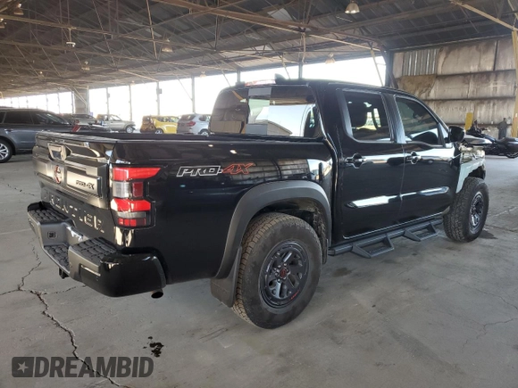 2025 Nissan Frontier S with VIN 1N6ED1EK6SN623961, listed as a Copart auction lot 57083555 with 4,720 mi miles and Salvage title. Bid and sale history available at DreamBid. Image 3.