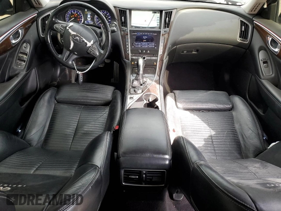 2014 Infiniti Q50 Sport with VIN JN1BV7AR3EM687395, listed as a Copart auction lot 49869235 with 86,199 mi miles and Salvage Title. Bid and sale history available at DreamBid. Image 8.