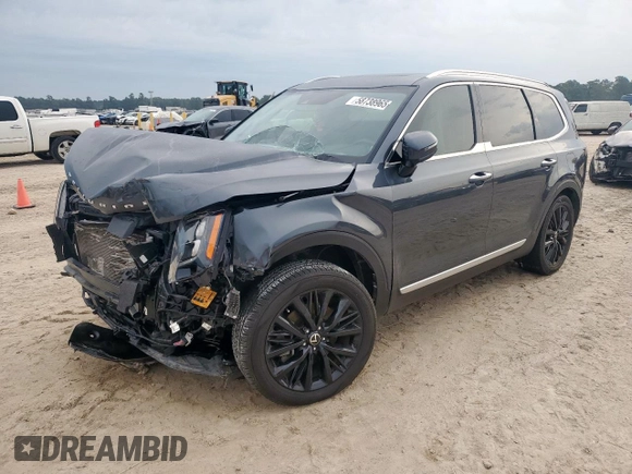 2020 Kia Telluride SX with VIN 5XYP54HCXLG052451, listed as a Copart auction lot 58738965 with 77,155 mi miles and Salvage title. Bid and sale history available at DreamBid. Image 1.