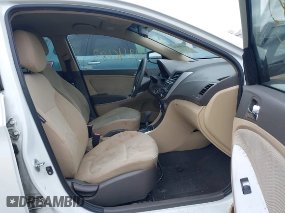 2012 Hyundai Accent GLS with VIN KMHCT4AE8CU207332, listed as a IAAI auction lot 41846183 with 163,190 mi miles. Bid and sale history available at carsss.com. Image 5.