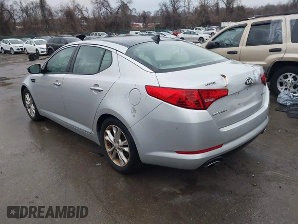 2013 Kia Optima EX with VIN 5XXGN4A78DG187706, listed as a IAAI auction lot 41424932 with 116,625 mi miles and . Bid and sale history available at DreamBid. Image 3.
