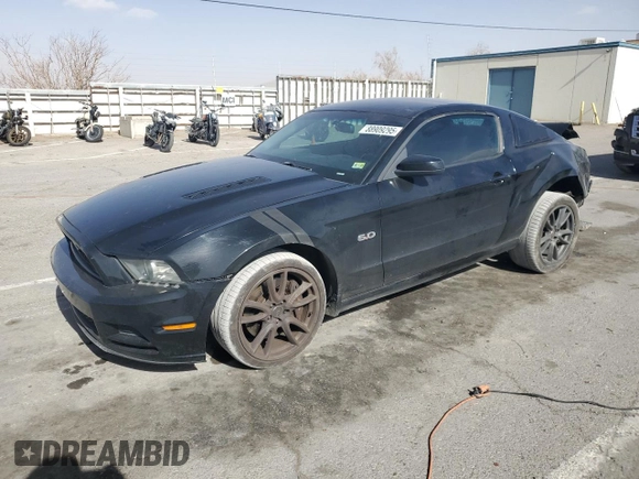 2013 Ford Mustang GT with VIN 1ZVBP8CF3D5228471, listed as a Copart auction lot 88909295 with 127,887 mi miles and Salvage title. Bid and sale history available at DreamBid. Image 1.