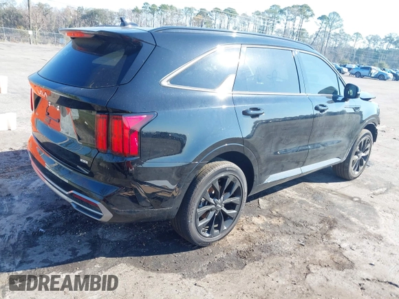 2023 Kia Sorento X-Line SX Prestige with VIN 5XYRKDLF2PG245301, listed as a IAAI auction lot 41667117 with 9,373 mi miles. Bid and sale history available at carsss.com. Image 4.