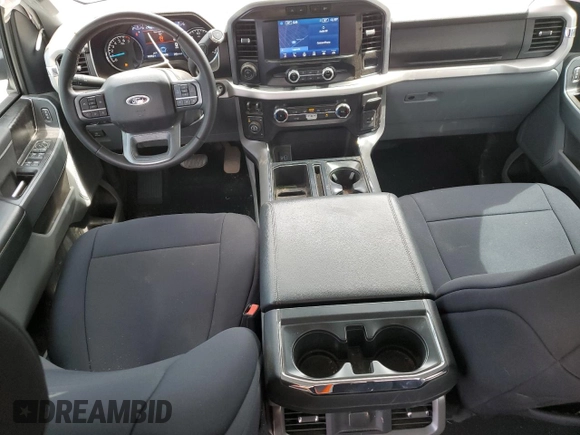 2023 Ford F-150 XL with VIN 1FTFW1E85PKG17275, listed as a Copart auction lot 57497155 with 34,379 mi miles and Salvage title. Bid and sale history available at DreamBid. Image 8.
