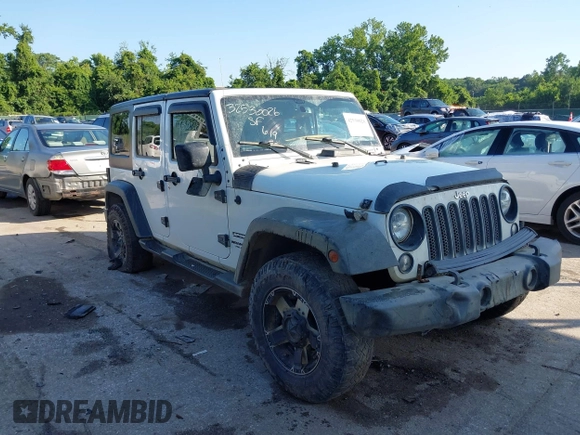 2016 Jeep Wrangler Unlimited Sport z VIN 1C4BJWDG5GL257423, wystawiony jako IAAI lot #42530026 z przebiegiem 157 072 mil mil oraz . Historia ofert i sprzedaży dostępna na DreamBid. Obrazek 1.