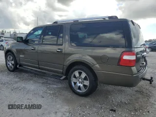2008 Ford Expedition Max Limited with VIN 1FMFK19508LA74419, listed as a Copart auction lot 61180105 with 228,175 mi miles and Salvage title. Bid and sale history available at DreamBid. Image 2.