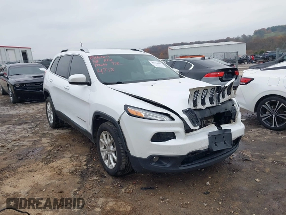2018 Jeep Cherokee Latitude Plus with VIN 1C4PJLLBXJD514085, listed as a IAAI auction lot 40934899 with 153,619 mi miles. Bid and sale history available at carsss.com. Image 1.