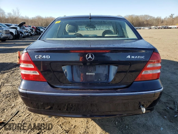 2005 Mercedes-Benz C 240 with VIN WDBRF81J75F601811, listed as a Copart auction lot 48210795 with 59,454 mi miles and Clean Title. Bid and sale history available at DreamBid. Image 6.