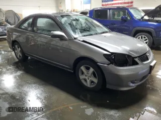 2005 Honda Civic EX with VIN 1HGEM21995L029717, listed as a Copart auction lot 78821004 with 157,857 mi miles and Salvage Title. Bid and sale history available at carsss.com. Image 4.