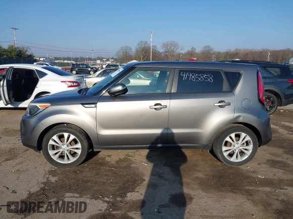2014 Kia Soul + with VIN KNDJP3A57E7051277, listed as a IAAI auction lot 41985858 with 143,722 mi miles and . Bid and sale history available at DreamBid. Image 13.