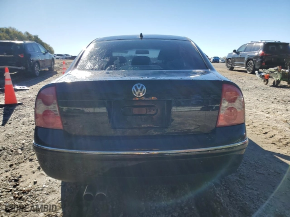 2003 Volkswagen Passat GLS with VIN WVWPD63B73P356279, listed as a Copart auction lot 81892844 with 276,850 mi miles and Salvage Title. Bid and sale history available at carsss.com. Image 6.