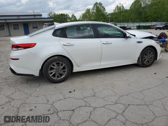 2019 Kia Optima LX with VIN 5XXGT4L34KG311998, listed as a Copart auction lot 56686955 with 135,484 mi miles and Salvage title. Bid and sale history available at DreamBid. Image 3.