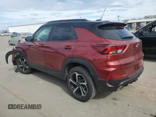 2023 Chevrolet TrailBlazer RS with VIN KL79MTSLXPB069701, listed as a Copart auction lot 47890305 with 16,539 mi miles and Salvage Title. Bid and sale history available at DreamBid. Image 2.