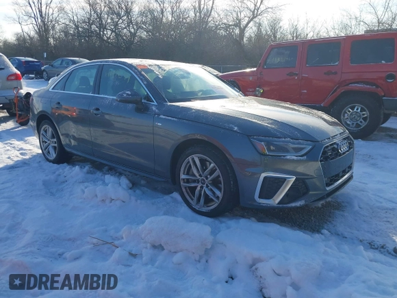 2021 Audi A4 S line Premium with VIN WAUDAAF4XMA042607, listed as a IAAI auction lot 41410399 with 65,287 mi miles and . Bid and sale history available at DreamBid. Image 1.