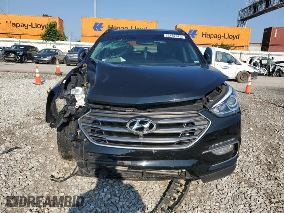 2018 Hyundai Santa Fe 2.4L with VIN 5XYZUDLB9JG512111, listed as a Copart auction lot 63132875 with 58,705 mi miles and Salvage title. Bid and sale history available at DreamBid. Image 5.