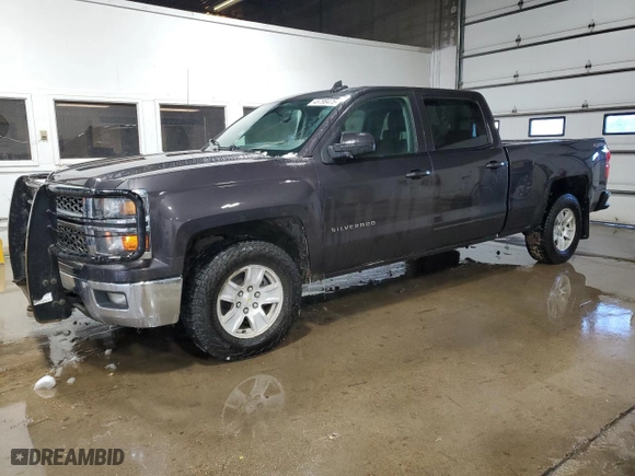 2015 Chevrolet Silverado 1500 LT with VIN 3GCUKREC9FG124940, listed as a Copart auction lot 45798475 with 166,812 mi miles and Clean Title. Bid and sale history available at carsss.com. Image 1.