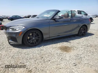 2017 BMW 2 Series with VIN WBA2L1C34HV666785, listed as a Copart auction lot 61775835 with 57,386 mi miles and Salvage title. Bid and sale history available at DreamBid. Image 1.