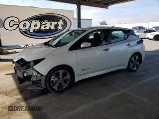 2018 Nissan LEAF SV with VIN 1N4AZ1CP4JC314622, listed as a Copart auction lot 53328835 with 39,596 mi miles and Salvage title. Bid and sale history available at DreamBid. Image 1.