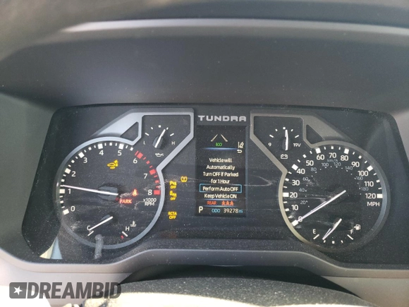 2022 Toyota Tundra 2WD SR5 with VIN 5TFLA5AB9NX017000, listed as a Copart auction lot 42941845 with 39,278 mi miles and Salvage Title. Bid and sale history available at carsss.com. Image 9.