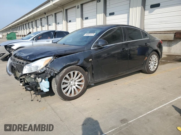 2011 Buick Regal CXL Turbo TO2 z VIN W04GW5EV4B1079498, wystawiony jako Copart lot #60691575 z przebiegiem 219 620 mil mil oraz Szkoda całkowita • Salvage title. Historia ofert i sprzedaży dostępna na DreamBid. Obrazek 1.