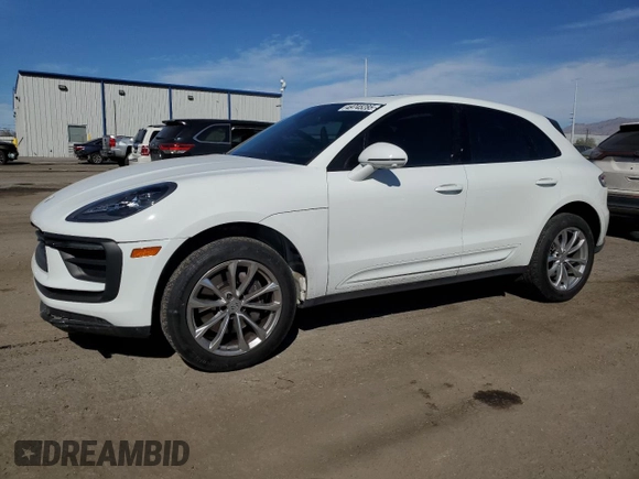 2023 Porsche Macan with VIN WP1AA2A59PLB10768, listed as a Copart auction lot 49745285 with 42,800 mi miles and Salvage Title. Bid and sale history available at carsss.com. Image 1.