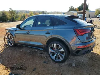 2023 Audi SQ5 Sportback Premium Plus with VIN WA124AFYXP2106254, listed as a Copart auction lot 79646994 with 22,345 mi miles and Salvage Title. Bid and sale history available at DreamBid. Image 2.