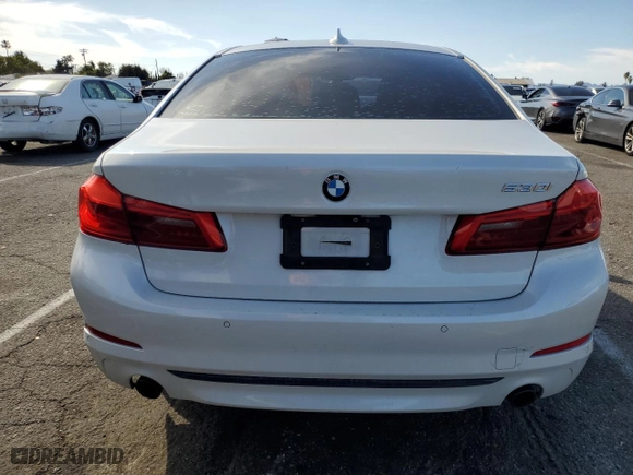 2019 BMW 5 Series 530i with VIN WBAJA5C51KWW08970, listed as a Copart auction lot 46343065 with 60,989 mi miles and Salvage Title. Bid and sale history available at carsss.com. Image 6.