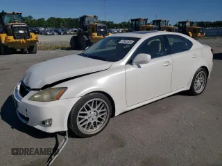 2008 Lexus IS 250 with VIN JTHBK262985081455, listed as a Copart auction lot 57862925 with 214,639 mi miles and Salvage title. Bid and sale history available at DreamBid. Image 1.