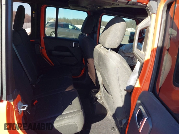 2018 Jeep Wrangler Unlimited Sahara with VIN 1C4HJXEN1JW198258, listed as a IAAI auction lot 41440346 with 44,469 mi miles and . Bid and sale history available at DreamBid. Image 8.