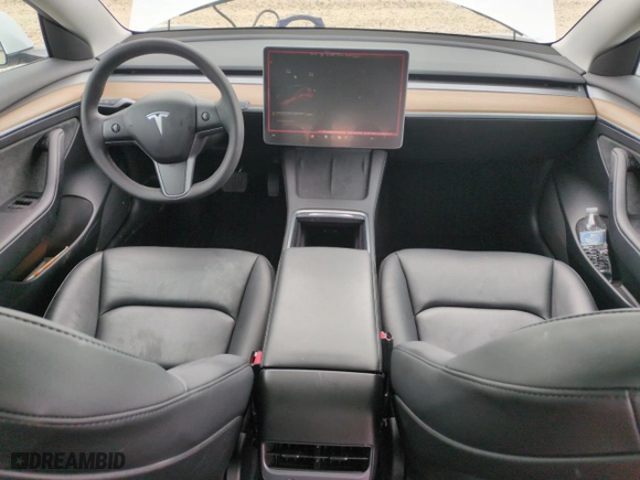 2023 Tesla Model 3 with VIN 5YJ3E1EA2PF665029, listed as a Copart auction lot 49822915 with 35,714 mi miles and Salvage Title. Bid and sale history available at carsss.com. Image 8.