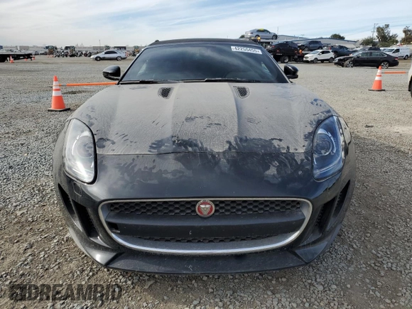 2014 Jaguar F-Type V6 with VIN SAJWA6E75E8K08403, listed as a Copart auction lot 42255455 with 45,292 mi miles and Salvage Title. Bid and sale history available at DreamBid. Image 5.