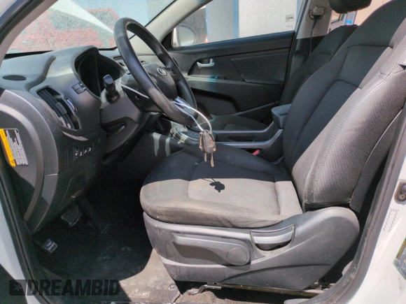 2013 Kia Sportage LX with VIN KNDPBCA26D7441199, listed as a Copart auction lot 62295015 with Not provided miles and Clean title. Bid and sale history available at DreamBid. Image 7.