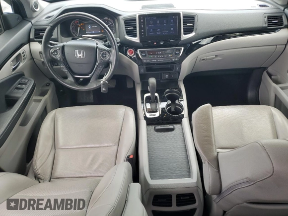 2019 Honda Ridgeline RTL-E with VIN 5FPYK3F77KB005131, listed as a Copart auction lot 60726155 with 81,797 mi miles and Salvage title. Bid and sale history available at DreamBid. Image 8.