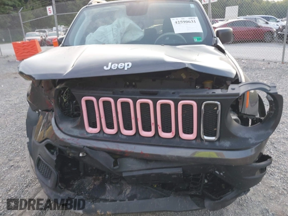 2018 Jeep Renegade Sport with VIN ZACCJBAB4JPH46467, listed as a IAAI auction lot 42590631 with 77,645 mi miles and . Bid and sale history available at DreamBid. Image 11.