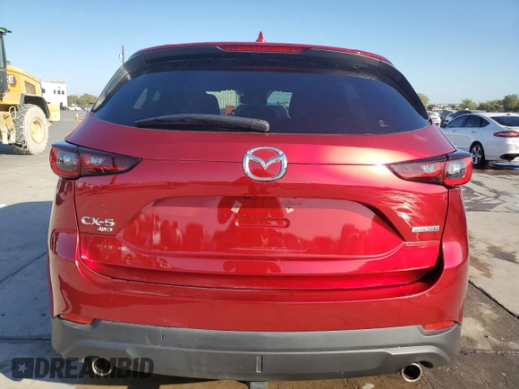 2022 Mazda CX-5 2.5 S Premium Plus Package with VIN JM3KFBEM0N1548636, listed as a Copart auction lot 77492254 with 22,220 mi miles and Non Repairable. Bid and sale history available at carsss.com. Image 6.