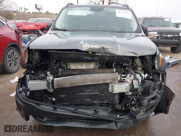 2017 Jeep Renegade Sport with VIN ZACCJBAB7HPE73406, listed as a IAAI auction lot 41721971 with 72,376 mi miles and . Bid and sale history available at carsss.com. Image 13.