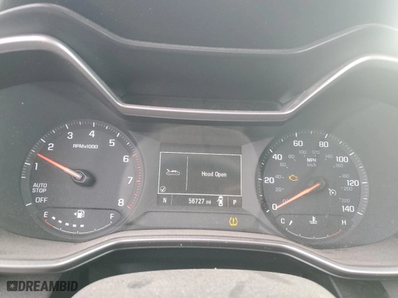 2021 Chevrolet TrailBlazer LS with VIN KL79MMS2XMB160203, listed as a Copart auction lot 83619124 with 56,727 mi miles and Salvage Title. Bid and sale history available at carsss.com. Image 9.