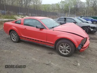 2005 Ford Mustang Deluxe with VIN 1ZVFT80N855115559, listed as a Copart auction lot 52287755 with 0 mi miles and Salvage Title. Bid and sale history available at carsss.com. Image 4.