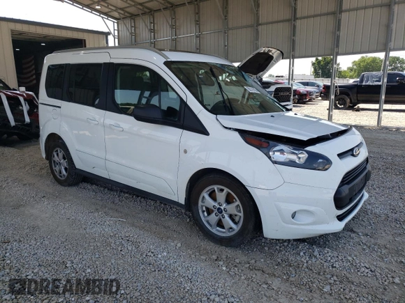 2015 Ford Transit Connect XLT with VIN NM0AE8F77F1201242, listed as a Copart auction lot 60141455 with Not provided miles and Salvage title. Bid and sale history available at DreamBid. Image 4.