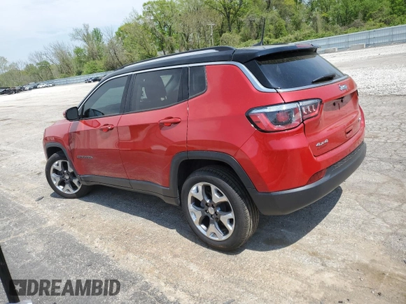 2018 Jeep Compass Limited с VIN 3C4NJDCB9JT135845, выставлен на аукционе Copart как лот 50916064 с пробегом 79 168 миль миль и Списание • Salvage title. История ставок и продаж доступна на DreamBid. Изображение 2.