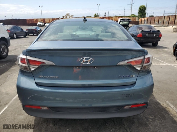 2016 Hyundai Sonata Hybrid SE with VIN KMHE24L10GA035696, listed as a Copart auction lot 54545245 with 89,920 mi miles and Clean Title. Bid and sale history available at carsss.com. Image 6.