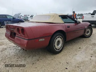 1987 Chevrolet Corvette with VIN 1G1YY3181H5121760, listed as a Copart auction lot 74564344 with 0 mi miles and Salvage Title. Bid and sale history available at carsss.com. Image 3.