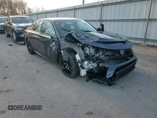 2025 Honda Civic Sedan Sport with VIN 2HGFE2F56SH566304, listed as a Copart auction lot 44620575 with 217 mi miles and Salvage Title. Bid and sale history available at carsss.com. Image 11.