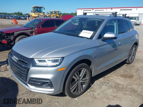 2020 Audi Q5 Premium Plus with VIN WA1E2AFY5L2067280, listed as a IAAI auction lot 42502484 with 62,583 mi miles and . Bid and sale history available at DreamBid. Image 2.